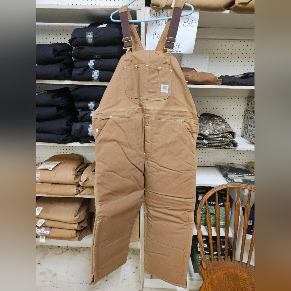 Vintage Carhartt Artic Brown Duck Bib Overals